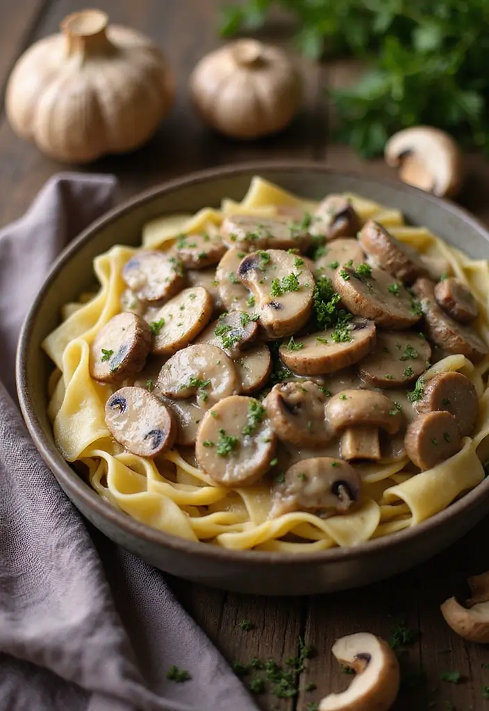 26 Vegan Crock Pot Recipes for Effortless Cooking 62 26 Vegan Crock Pot Recipes for Effortless Cooking - 10. Vegan Mushroom Stroganoff