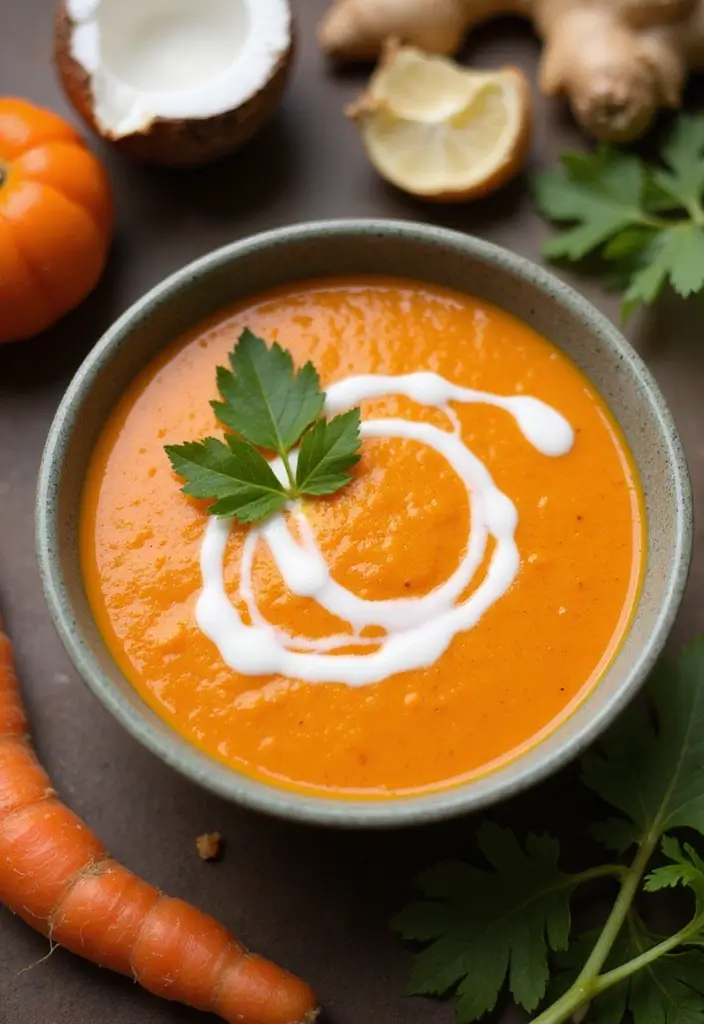 26 Vegan Crock Pot Recipes for Effortless Cooking 97 26 Vegan Crock Pot Recipes for Effortless Cooking - 15. Carrot Ginger Soup