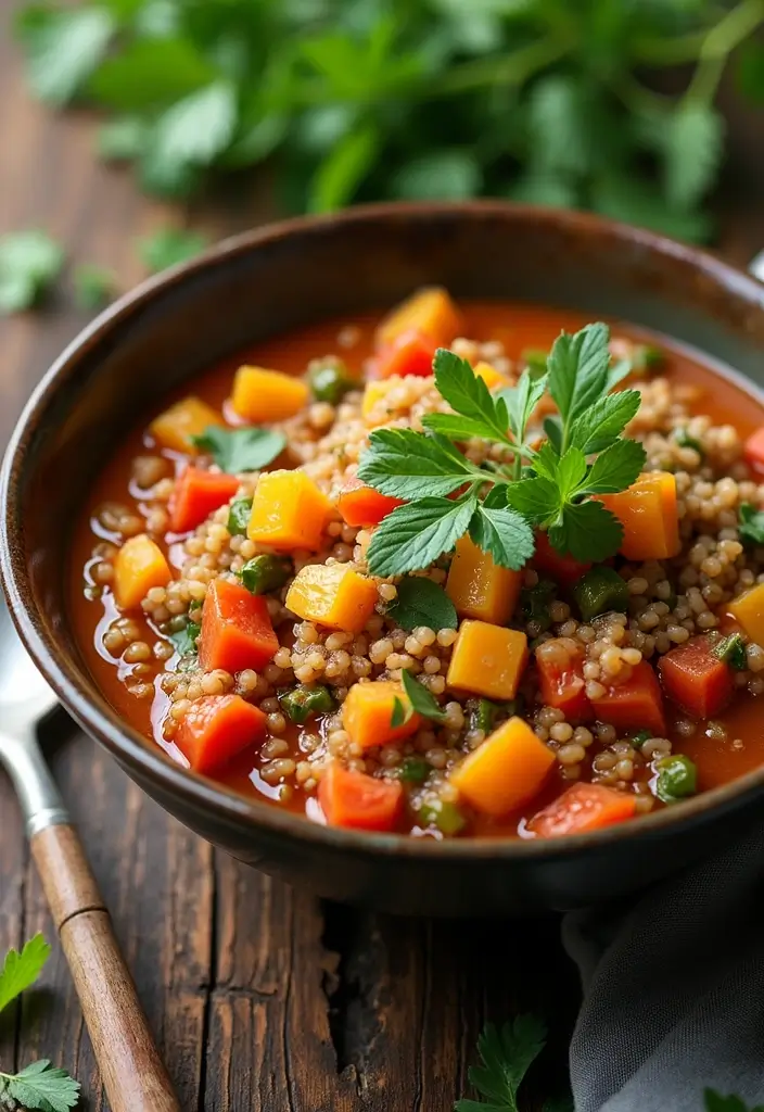 26 Vegan Crock Pot Recipes for Effortless Cooking 22 26 Vegan Crock Pot Recipes for Effortless Cooking - 4. Vegetable Quinoa Stew