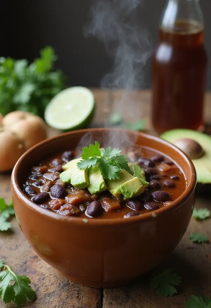 26 Vegan Crock Pot Recipes for Effortless Cooking 29 26 Vegan Crock Pot Recipes for Effortless Cooking - 5. Spicy Black Bean Soup