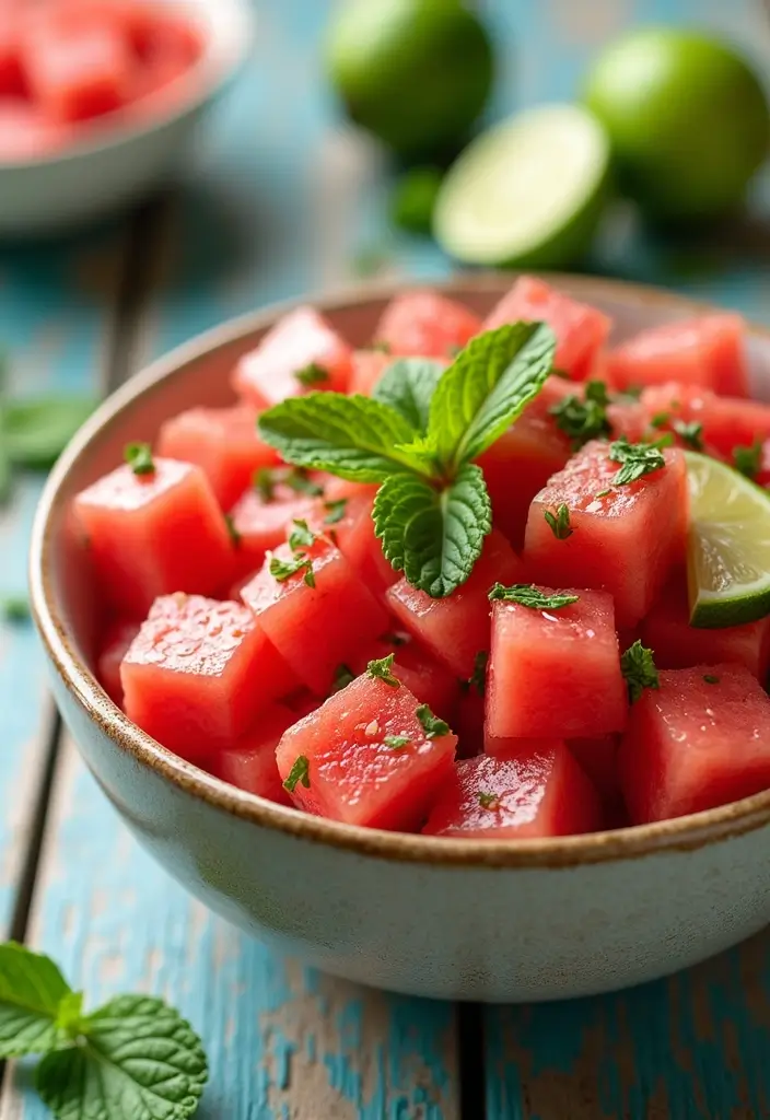 26 Vegan Fourth of July Recipes for a Festive Table 15 26 Vegan Fourth of July Recipes for a Festive Table - 3. Watermelon and Mint Salad
