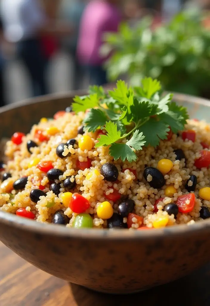 26 Vegan Fourth of July Recipes for a Festive Table 36 26 Vegan Fourth of July Recipes for a Festive Table - 6. Colorful Quinoa Salad