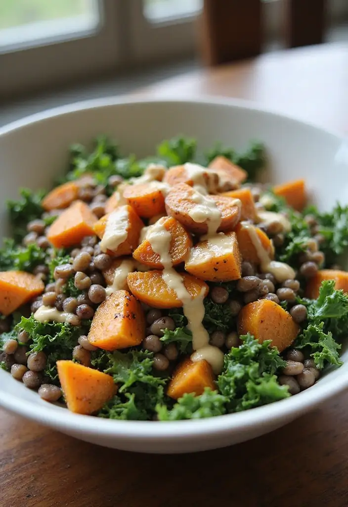 26 Vegan Lentil Recipes Packed with Protein 58 26 Vegan Lentil Recipes Packed with Protein - 10. Lentil and Kale Salad