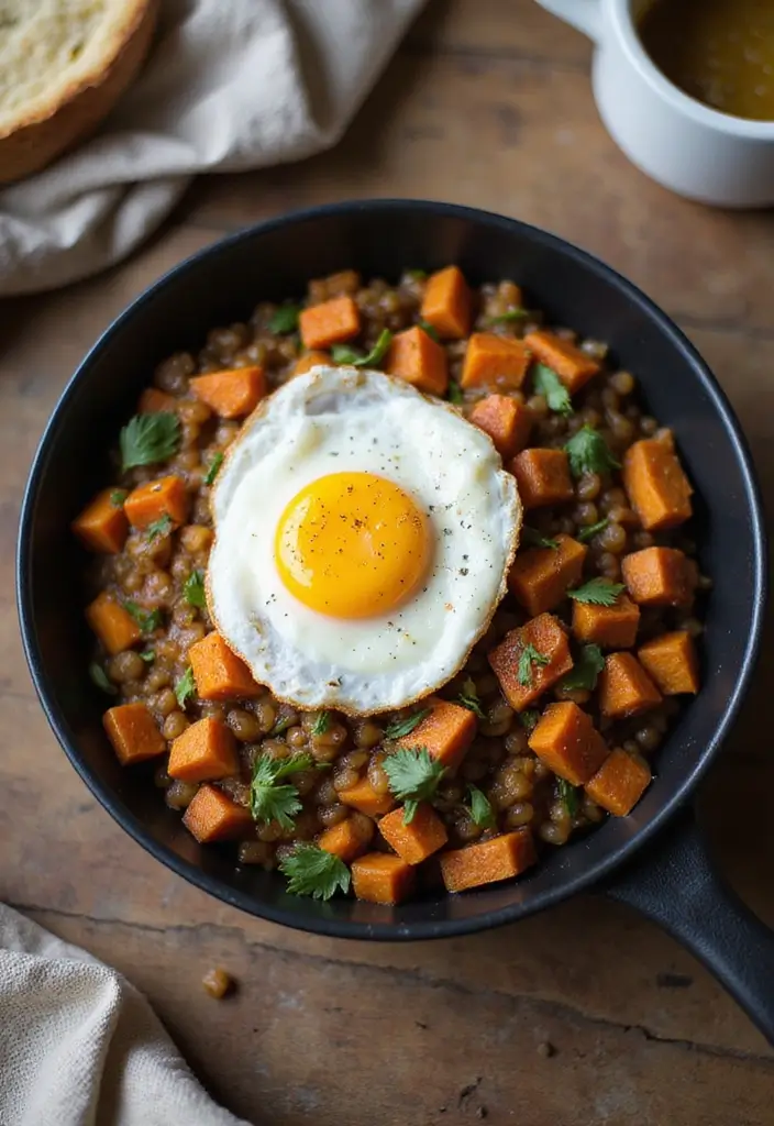 26 Vegan Lentil Recipes Packed with Protein 91 26 Vegan Lentil Recipes Packed with Protein - 15. Lentil and Sweet Potato Hash