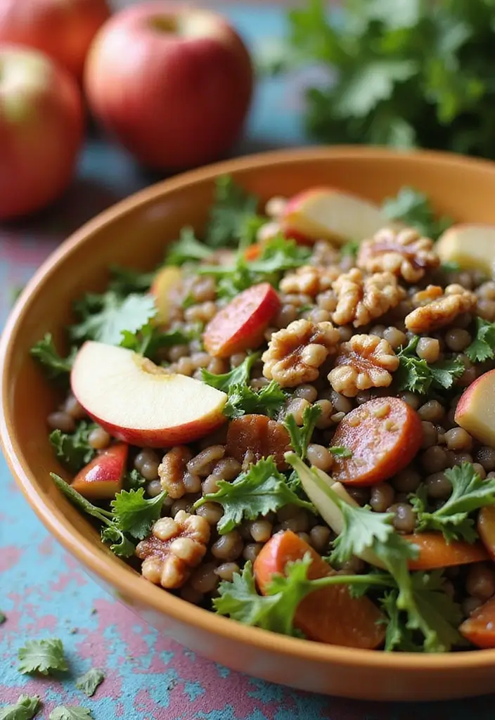 26 Vegan Lentil Recipes Packed with Protein 131 26 Vegan Lentil Recipes Packed with Protein - 21. Lentil and Apple Salad