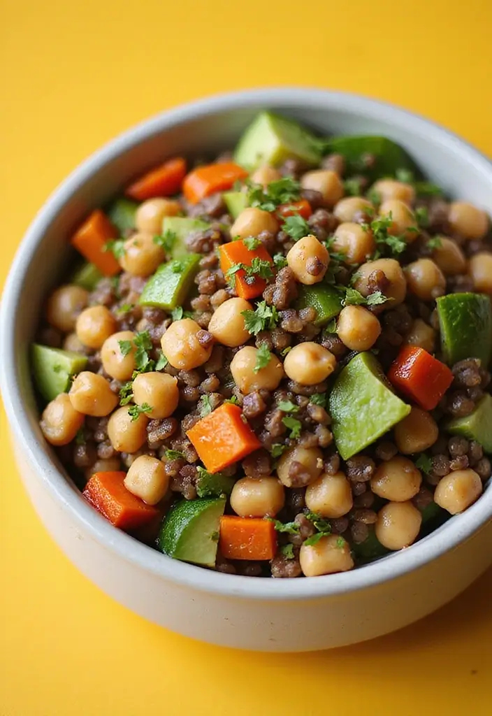 26 Vegan Lentil Recipes Packed with Protein 145 26 Vegan Lentil Recipes Packed with Protein - 23. Lentil and Chickpea Salad