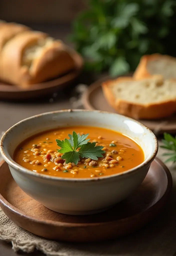 26 Vegan Lentil Recipes Packed with Protein 13 26 Vegan Lentil Recipes Packed with Protein - 3. Creamy Lentil Soup