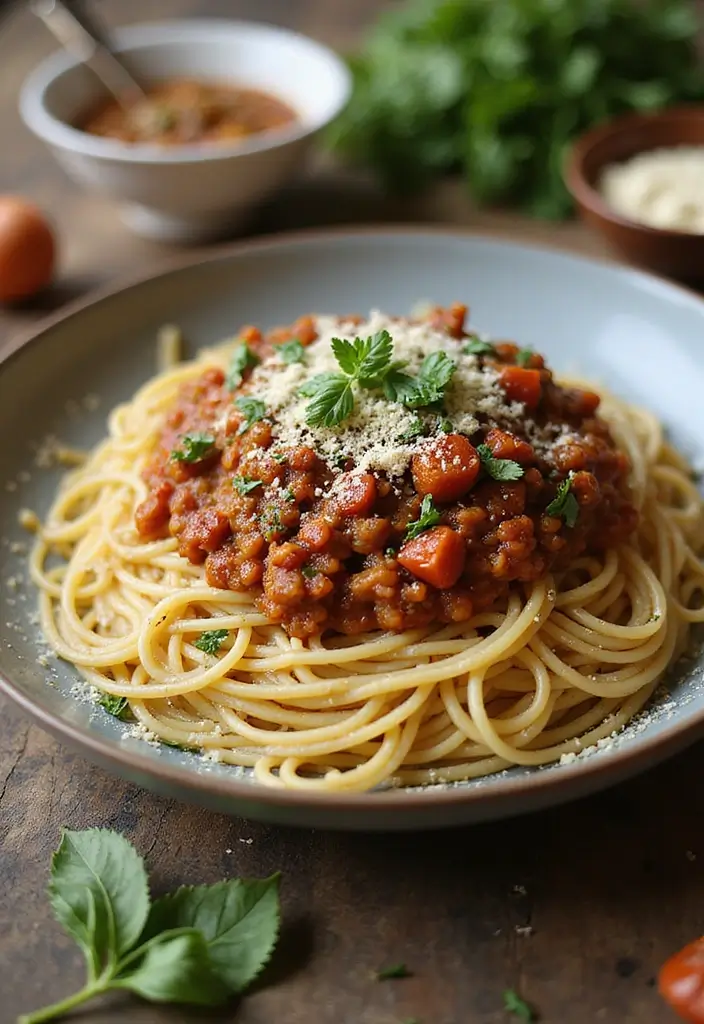 26 Vegan Lentil Recipes Packed with Protein 20 26 Vegan Lentil Recipes Packed with Protein - 4. Lentil Bolognese