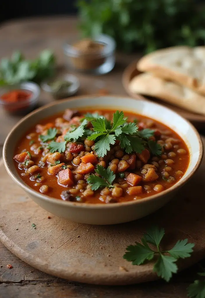 26 Vegan Lentil Recipes Packed with Protein 51 26 Vegan Lentil Recipes Packed with Protein - 9. Moroccan-Spiced Lentil Stew