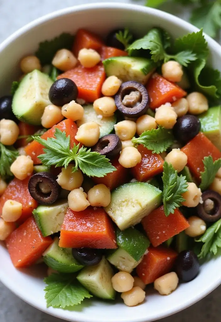 26 Vegan Meat Recipes Using Plant-Based Protein 152 26 Vegan Meat Recipes Using Plant-Based Protein - 24. Vegan Greek Salad