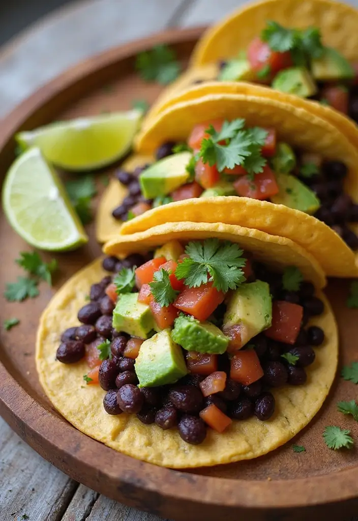 26 Vegan Meat Recipes Using Plant-Based Protein 15 26 Vegan Meat Recipes Using Plant-Based Protein - 3. Black Bean Tacos