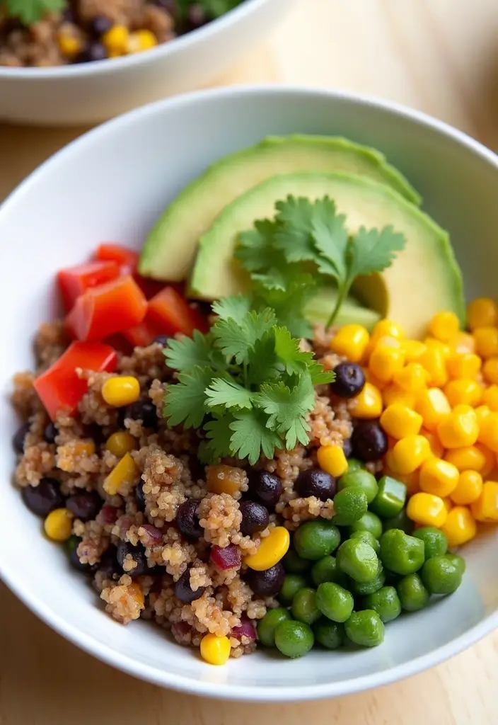 26 Vegan Meat Recipes Using Plant-Based Protein 20 26 Vegan Meat Recipes Using Plant-Based Protein - 4. Quinoa Burrito Bowl