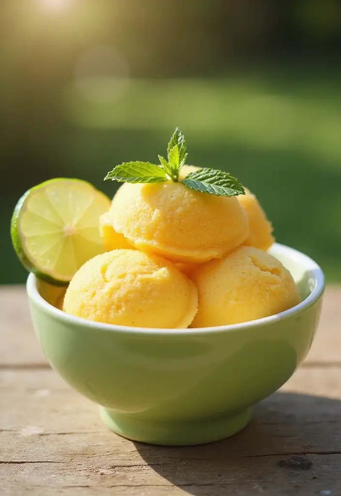27 Vegan Gluten Free Dessert Recipes You’ll Love 94 27 Vegan Gluten Free Dessert Recipes You’ll Love - 16. Mango Coconut Sorbet