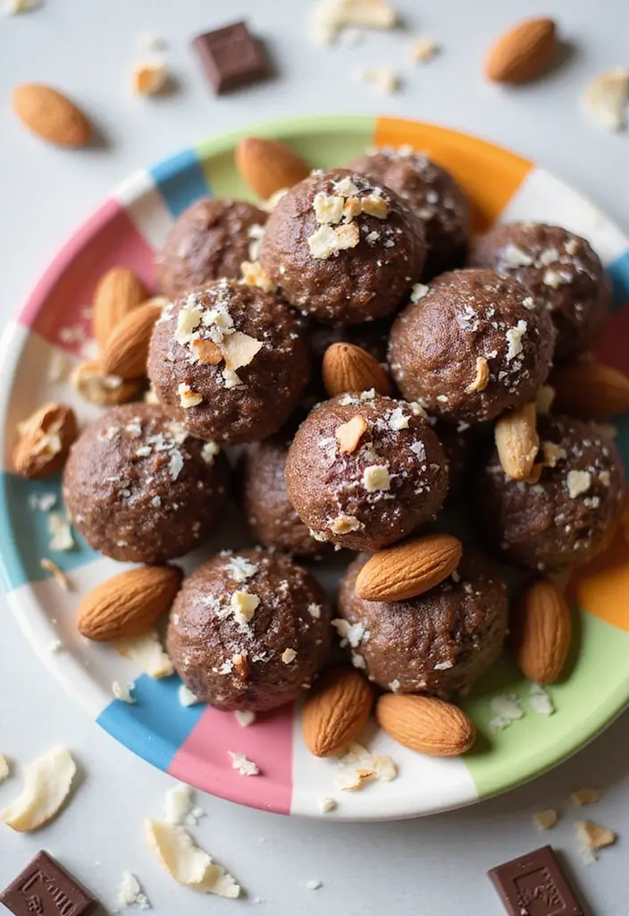 27 Vegan Gluten Free Dessert Recipes You’ll Love 164 27 Vegan Gluten Free Dessert Recipes You’ll Love - 26. Almond Joy Energy Balls