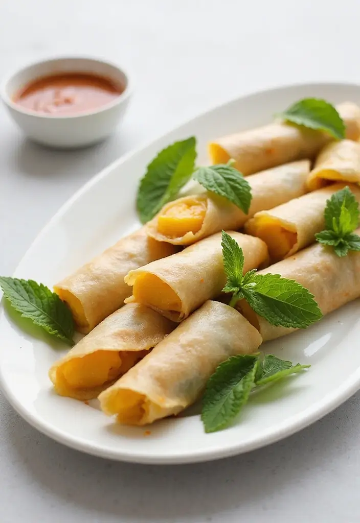 27 Vegan Hearts of Palm Recipes to Try This Week 95 27 Vegan Hearts of Palm Recipes to Try This Week - 15. Hearts of Palm and Mango Summer Rolls