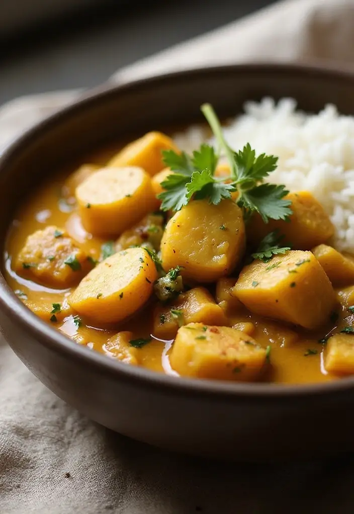 27 Vegan Hearts of Palm Recipes to Try This Week 147 27 Vegan Hearts of Palm Recipes to Try This Week - 23. Hearts of Palm and Potato Curry