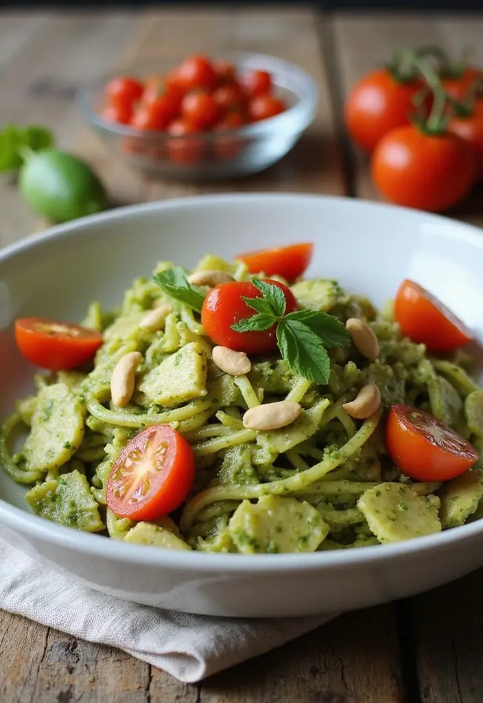 27 Vegan Hearts of Palm Recipes to Try This Week 154 27 Vegan Hearts of Palm Recipes to Try This Week - 24. Hearts of Palm and Pesto Pasta