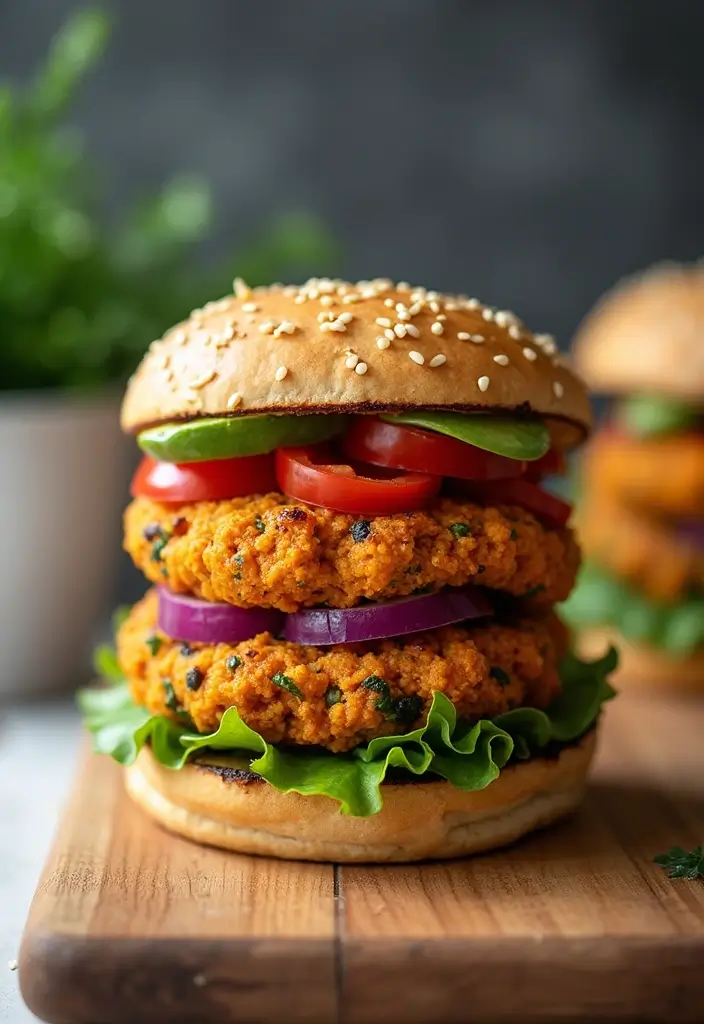 27 Vegan Sweet Potatoes Recipes for Every Occasion 83 27 Vegan Sweet Potatoes Recipes for Every Occasion - 13. Sweet Potato Veggie Burgers