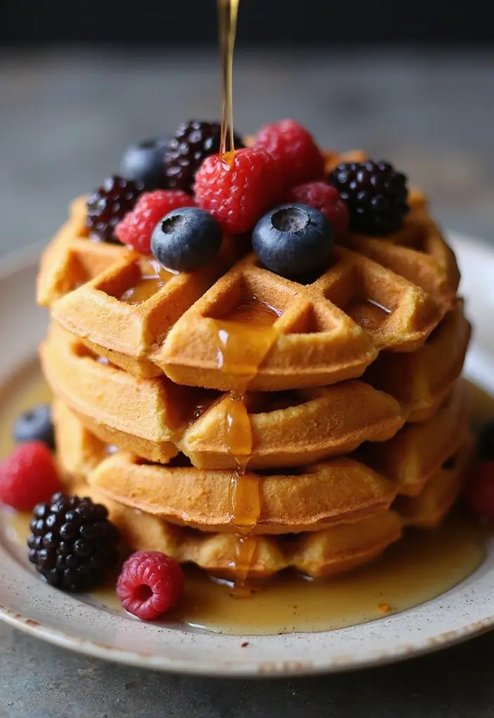 27 Vegan Sweet Potatoes Recipes for Every Occasion 95 27 Vegan Sweet Potatoes Recipes for Every Occasion - 15. Sweet Potato Waffles