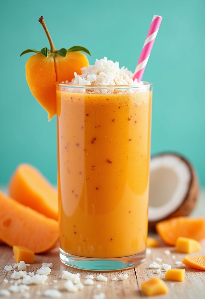 27 Vegan Sweet Potatoes Recipes for Every Occasion 168 27 Vegan Sweet Potatoes Recipes for Every Occasion - 26. Sweet Potato and Coconut Smoothie