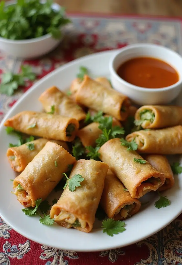 28 Vegan Air Fryer Recipes for Crispy Perfection 34 28 Vegan Air Fryer Recipes for Crispy Perfection - 6. Air Fryer Vegetable Spring Rolls