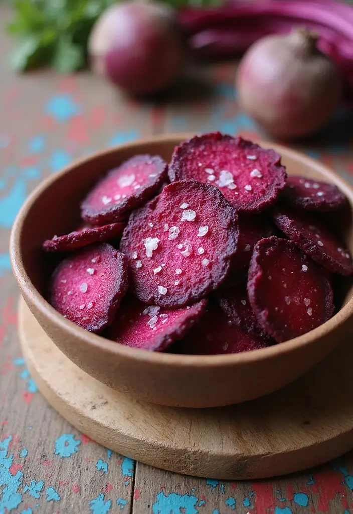 28 Vegan Air Fryer Recipes for Crispy Perfection 48 28 Vegan Air Fryer Recipes for Crispy Perfection - 8. Air Fryer Beet Chips