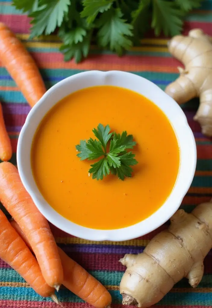 28 Vegan Gluten Free Soup Recipes for Comfort Nights 67 28 Vegan Gluten Free Soup Recipes for Comfort Nights - 11. Carrot Ginger Soup