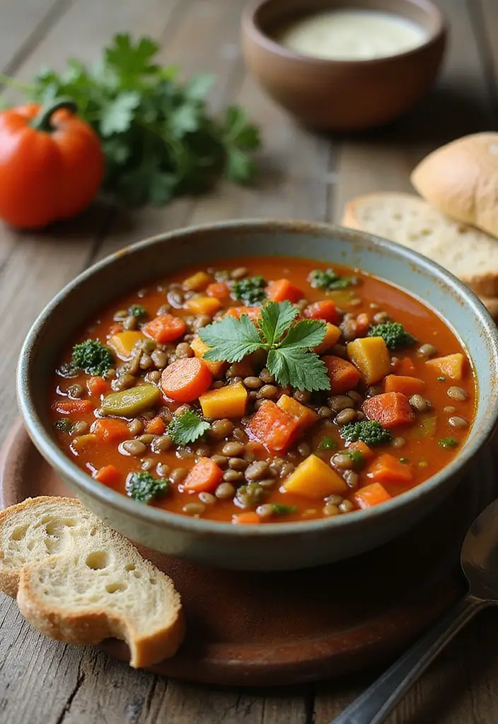 28 Vegan Gluten Free Soup Recipes for Comfort Nights 6 28 Vegan Gluten Free Soup Recipes for Comfort Nights - 2. Hearty Lentil and Vegetable Soup