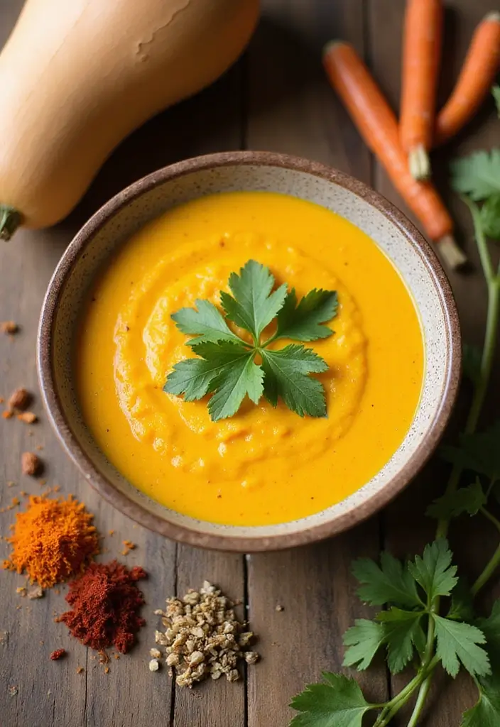28 Vegan Gluten Free Soup Recipes for Comfort Nights 13 28 Vegan Gluten Free Soup Recipes for Comfort Nights - 3. Creamy Coconut Curry Butternut Squash Soup