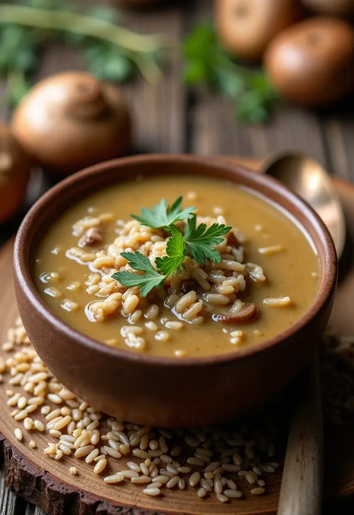 28 Vegan Gluten Free Soup Recipes for Comfort Nights 34 28 Vegan Gluten Free Soup Recipes for Comfort Nights - 6. Wild Rice and Mushroom Soup