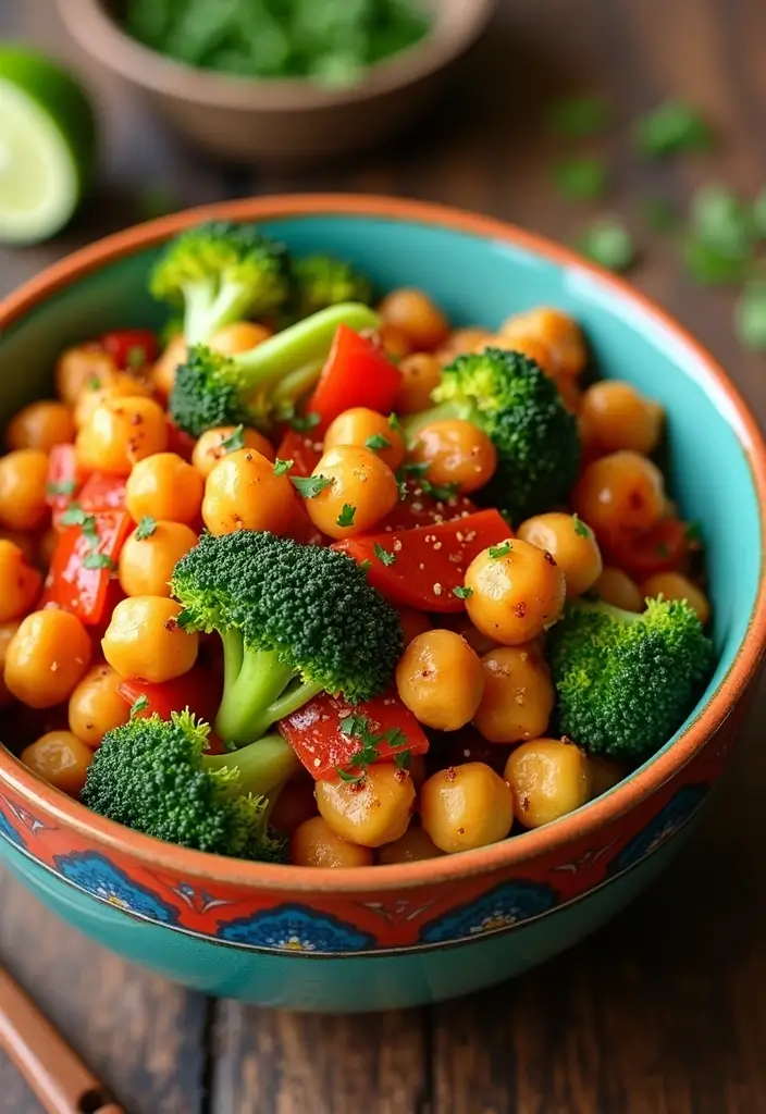 28 Vegan High Protein Low Carb Recipes for a Healthy Lifestyle 1 28 Vegan High Protein Low Carb Recipes for a Healthy Lifestyle - 1. Spicy Chickpea Stir-Fry