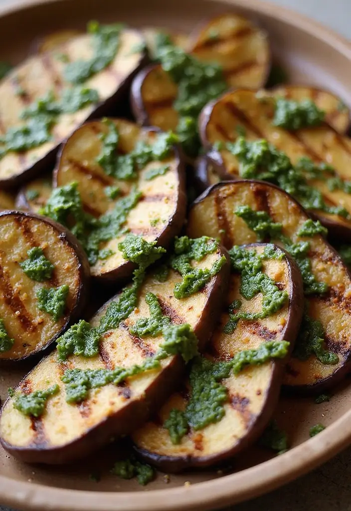 28 Vegan High Protein Low Carb Recipes for a Healthy Lifestyle 57 28 Vegan High Protein Low Carb Recipes for a Healthy Lifestyle - 11. Eggplant Steaks with Chimichurri