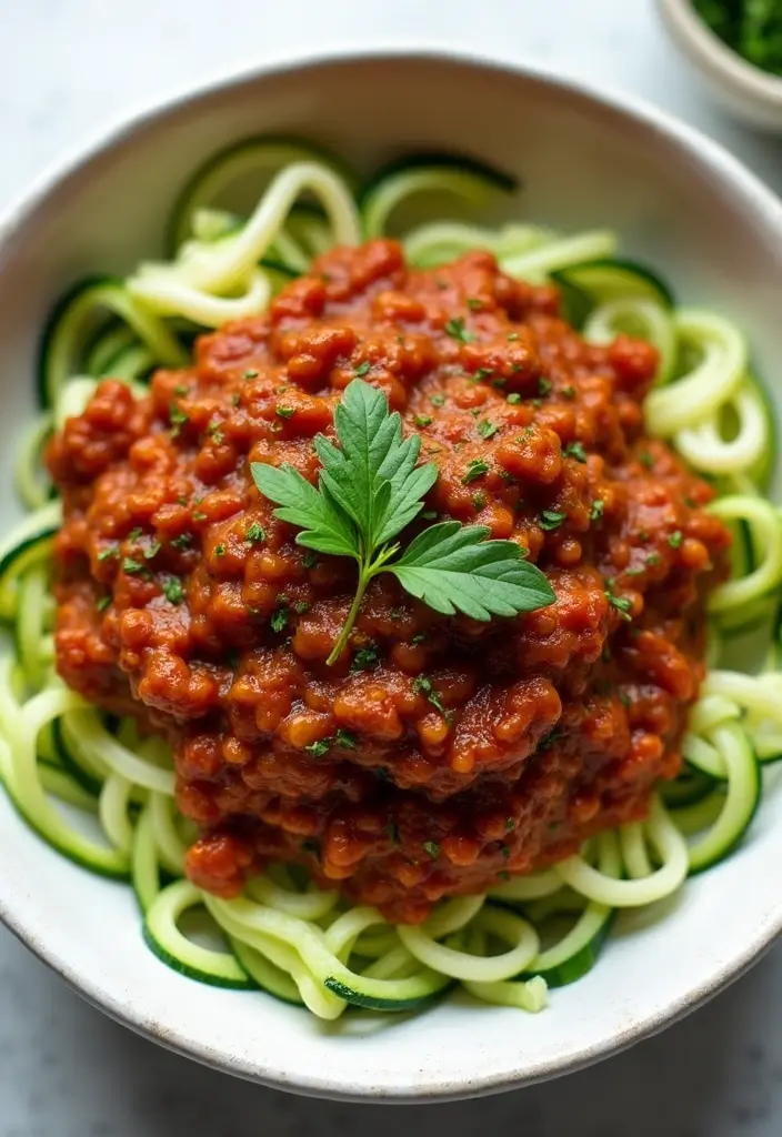 28 Vegan High Protein Low Carb Recipes for a Healthy Lifestyle 102 28 Vegan High Protein Low Carb Recipes for a Healthy Lifestyle - 18. Vegan Bolognese Sauce