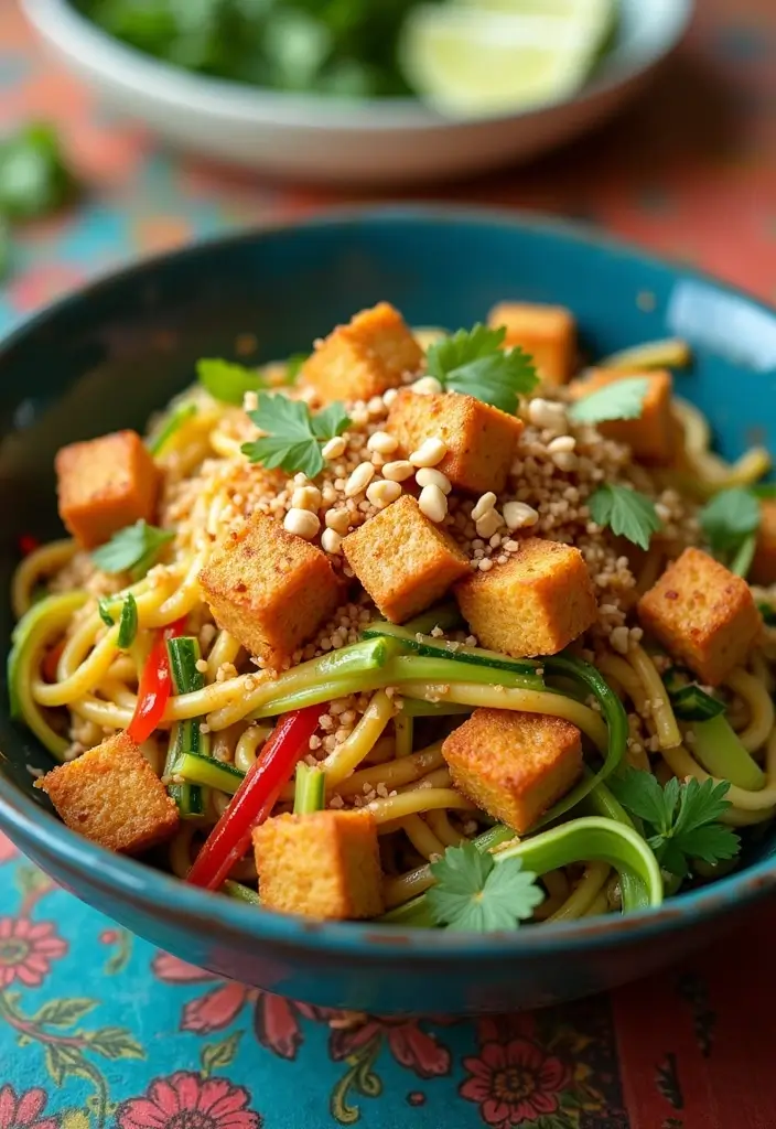 28 Vegan High Protein Low Carb Recipes for a Healthy Lifestyle 116 28 Vegan High Protein Low Carb Recipes for a Healthy Lifestyle - 20. Vegan Pad Thai