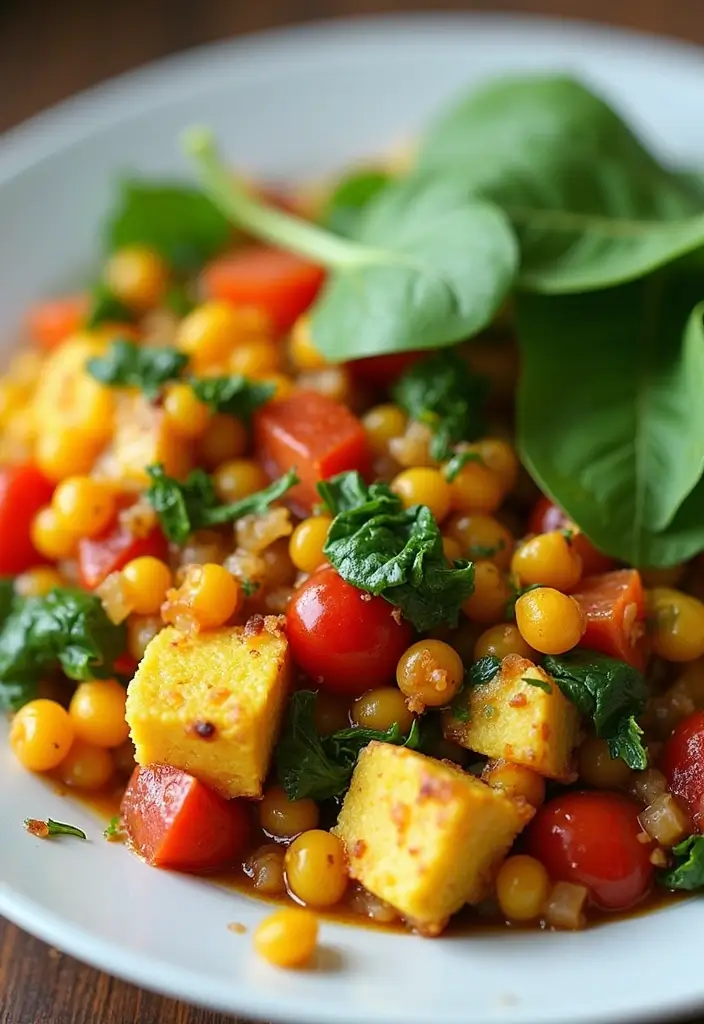 28 Vegan High Protein Low Carb Recipes for a Healthy Lifestyle 17 28 Vegan High Protein Low Carb Recipes for a Healthy Lifestyle - 5. Vegan Tofu Scramble