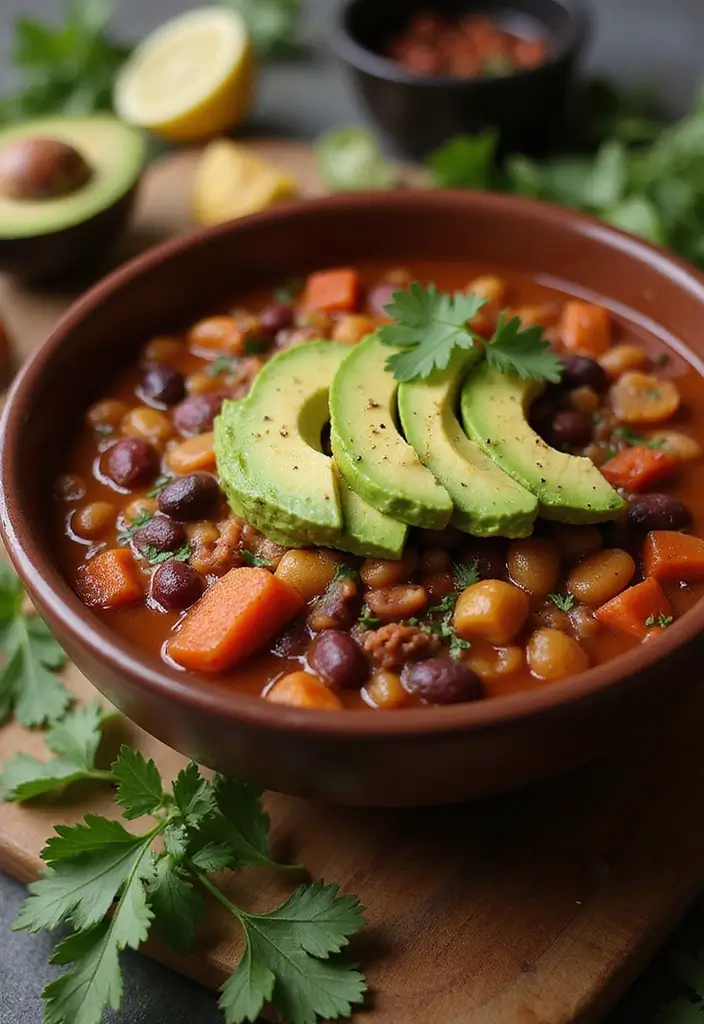 29 High Protein Vegan Soup Recipes for Cozy Evenings 62 29 High Protein Vegan Soup Recipes for Cozy Evenings - 10. Vegetable & Bean Chili