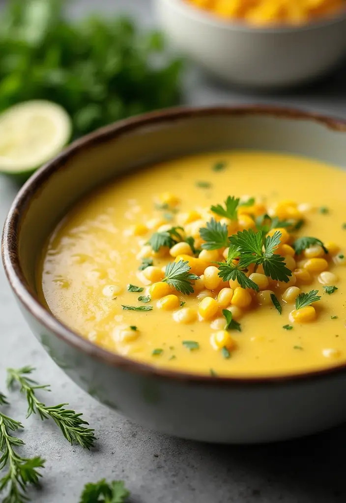 29 High Protein Vegan Soup Recipes for Cozy Evenings 83 29 High Protein Vegan Soup Recipes for Cozy Evenings - 13. Zucchini & Corn Chowder