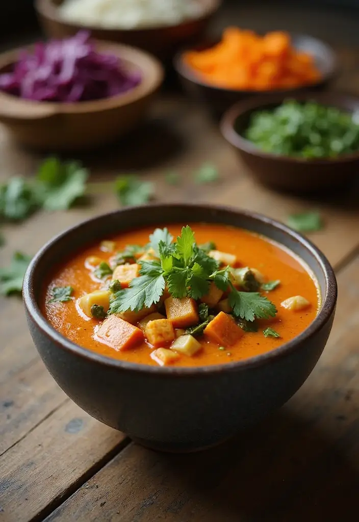 29 High Protein Vegan Soup Recipes for Cozy Evenings 90 29 High Protein Vegan Soup Recipes for Cozy Evenings - 14. Thai Peanut Soup