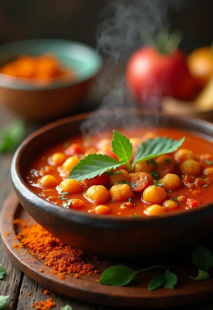 29 High Protein Vegan Soup Recipes for Cozy Evenings 8 29 High Protein Vegan Soup Recipes for Cozy Evenings - 2. Spicy Chickpea & Tomato Soup