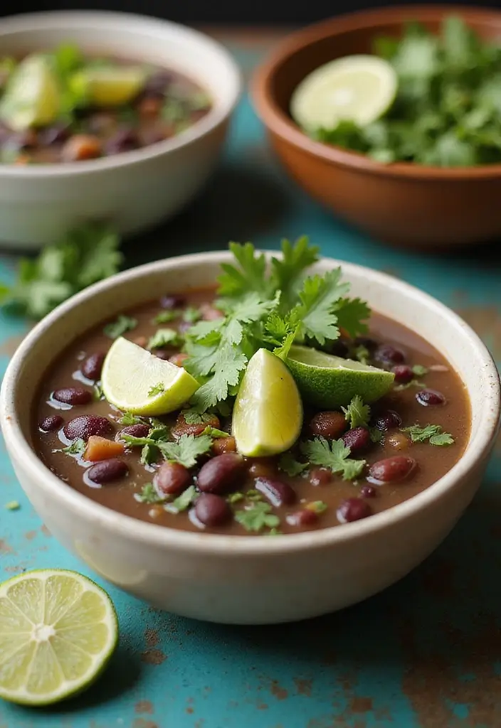29 High Protein Vegan Soup Recipes for Cozy Evenings 156 29 High Protein Vegan Soup Recipes for Cozy Evenings - 24. Cilantro Lime Black Bean Soup
