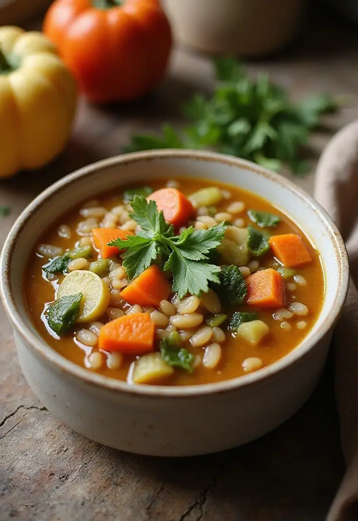 29 High Protein Vegan Soup Recipes for Cozy Evenings 163 29 High Protein Vegan Soup Recipes for Cozy Evenings - 25. Vegetable Barley Soup