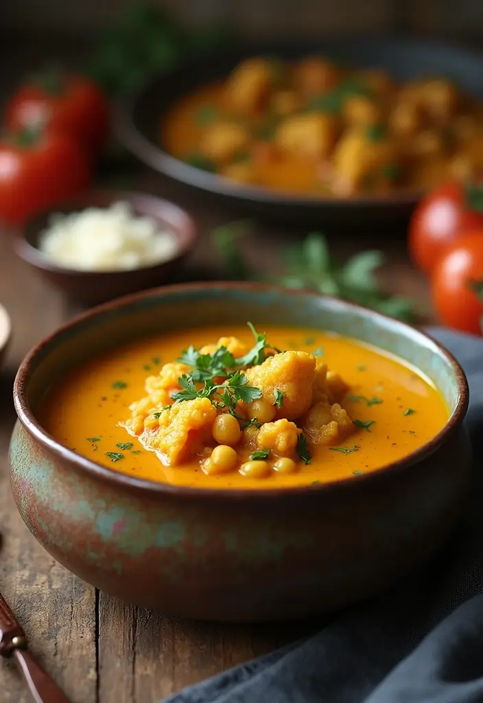 29 High Protein Vegan Soup Recipes for Cozy Evenings 177 29 High Protein Vegan Soup Recipes for Cozy Evenings - 27. Cauliflower & Chickpea Curry Soup