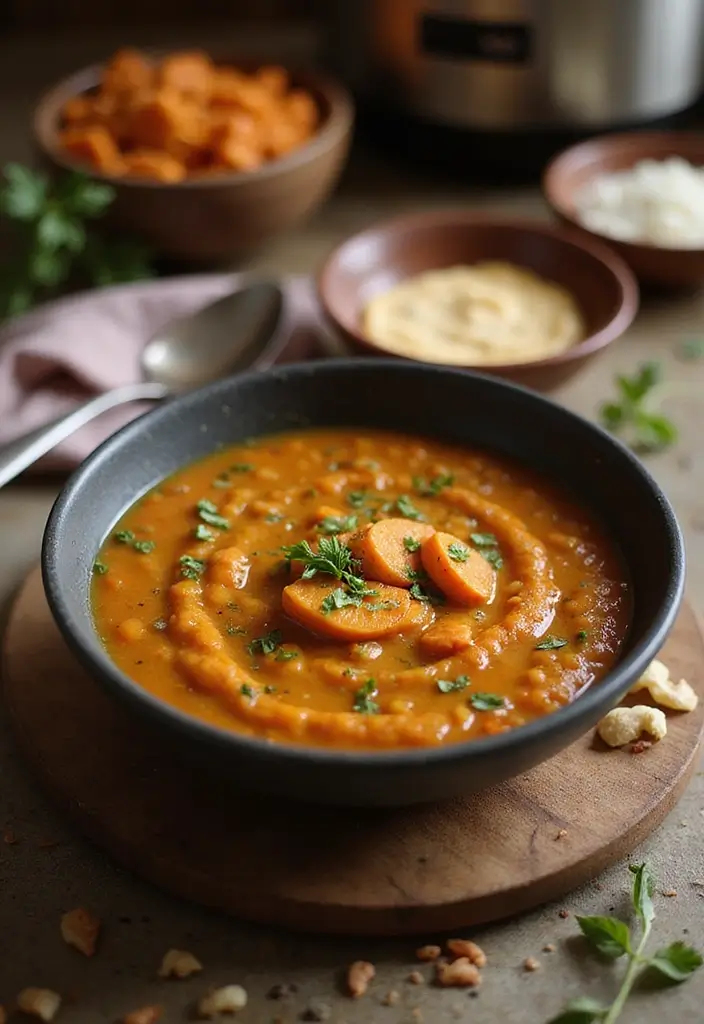 29 High Protein Vegan Soup Recipes for Cozy Evenings 29 29 High Protein Vegan Soup Recipes for Cozy Evenings - 5. Moroccan Spiced Carrot & Lentil Soup