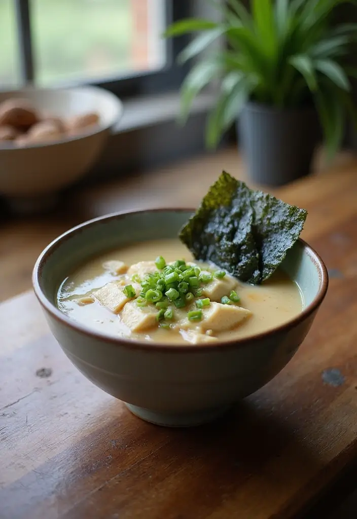 29 High Protein Vegan Soup Recipes for Cozy Evenings 43 29 High Protein Vegan Soup Recipes for Cozy Evenings - 7. Miso & Tofu Soup