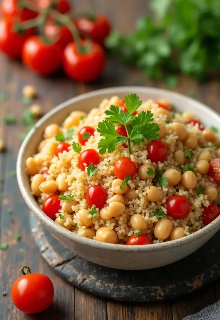 29 Vegan Garbanzo Bean Recipes for Easy Dinners - 18. Garbanzo Beans with Couscous