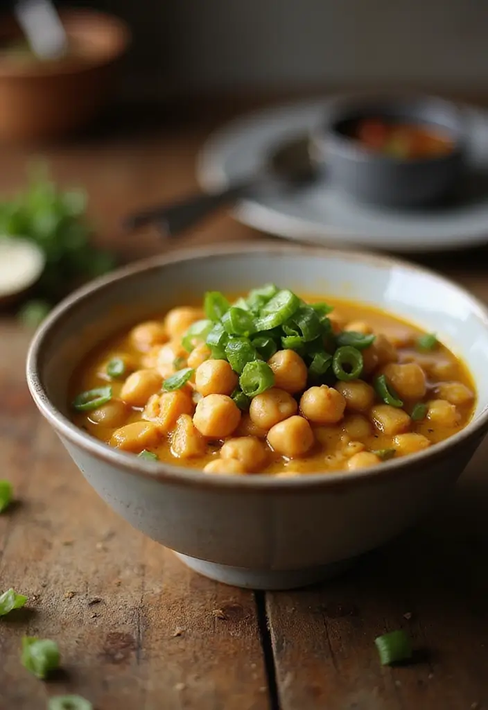 29 Vegan Garbanzo Bean Recipes for Easy Dinners - 22. Chickpea and Vegetable Curry Ramen