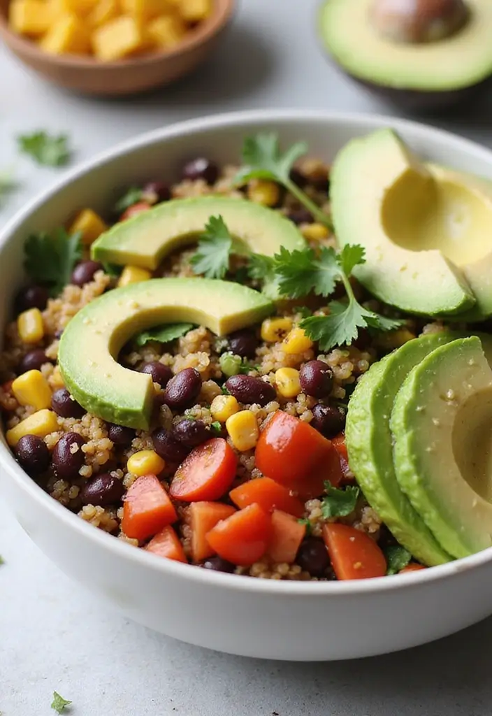 30 Gluten Free Vegan Breakfast Recipes to Start Fresh 114 30 Gluten Free Vegan Breakfast Recipes to Start Fresh - 18. Quinoa and Black Bean Bowl