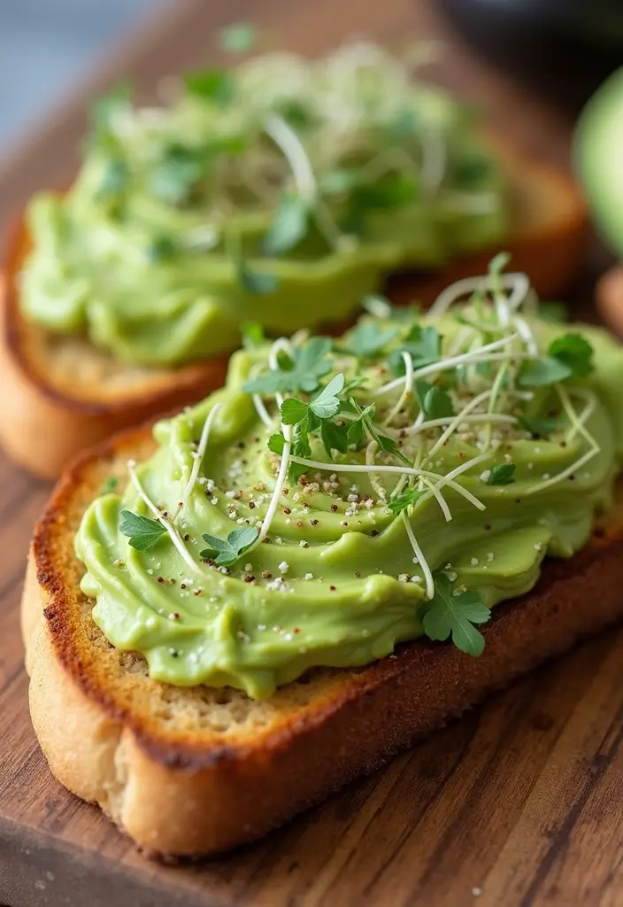 30 Gluten Free Vegan Breakfast Recipes to Start Fresh 8 30 Gluten Free Vegan Breakfast Recipes to Start Fresh - 2. Avocado Toast with Sprouts