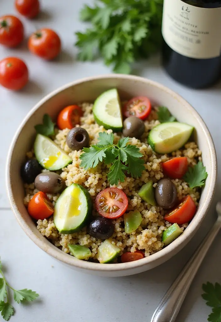 30 Gluten Free Vegan Breakfast Recipes to Start Fresh 135 30 Gluten Free Vegan Breakfast Recipes to Start Fresh - 21. Mediterranean Quinoa Bowl