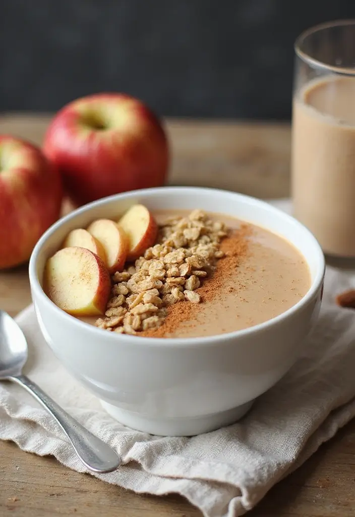 30 Gluten Free Vegan Breakfast Recipes to Start Fresh 182 30 Gluten Free Vegan Breakfast Recipes to Start Fresh - 28. Apple Pie Smoothie Bowl
